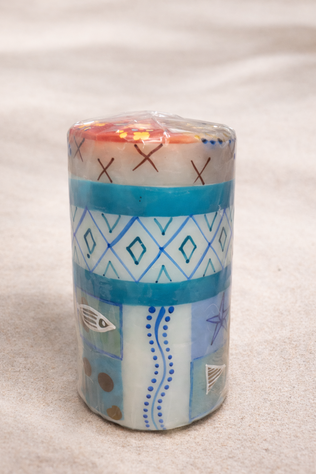 Hand-Painted Candles Coastal