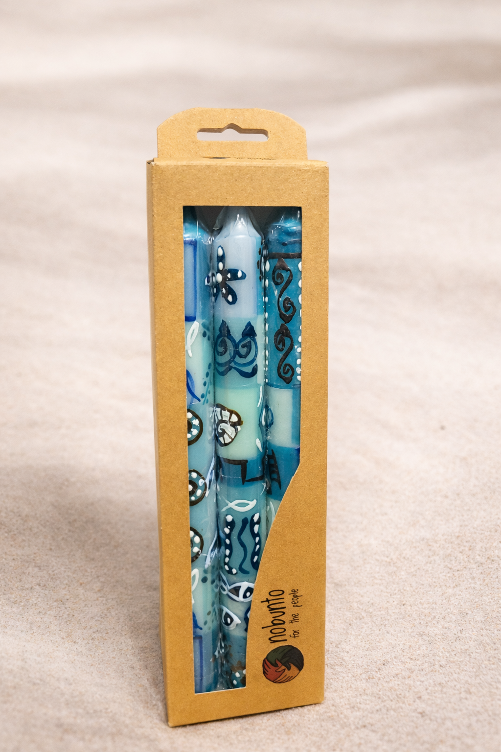 Hand-Painted Candles Tapered 3 pack