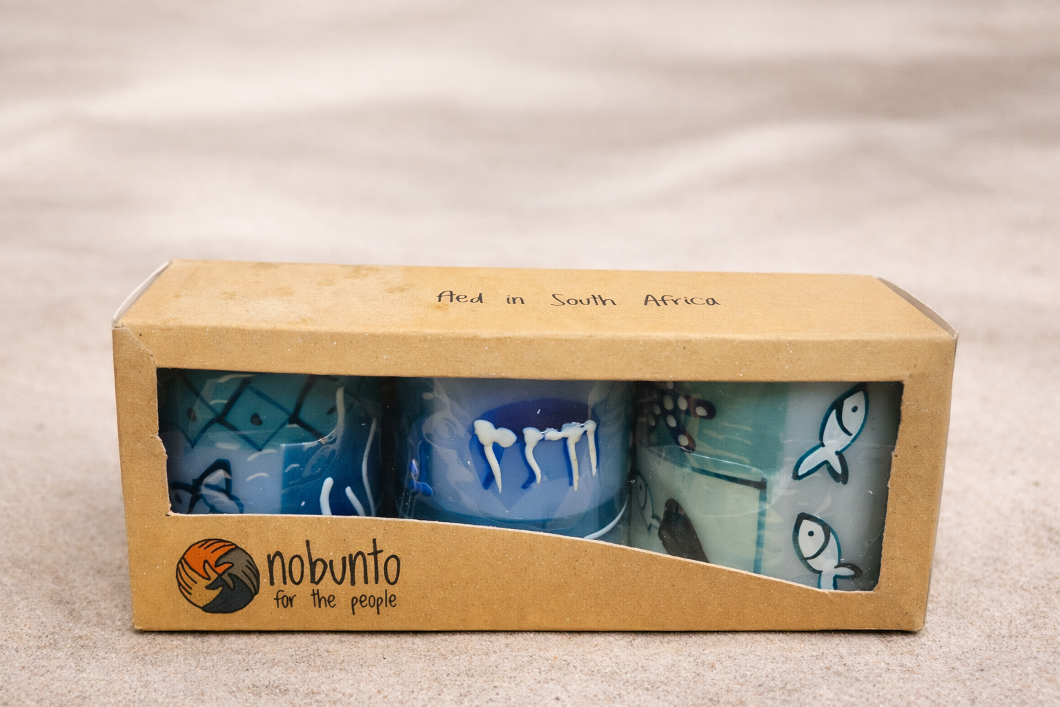Hand-Painted Candles 3 pack