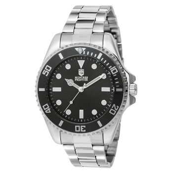 Navigator's Special - Invicta Montres Prestige X Stainless Steel Dive Watch Black Bezel (42mm) only one available