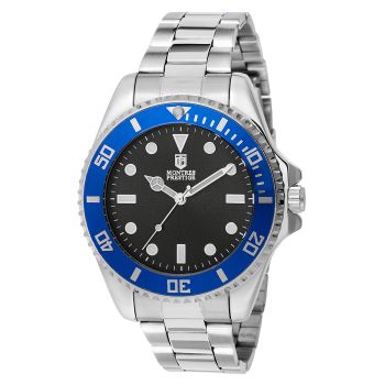 Crewmen's Capture - Invicta Montres Prestige X Stainless Steel Dive Watch-Blue Bezel (42mm) only one available